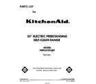 KitchenAid KERS502SWB0 front cover diagram
