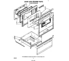 KitchenAid KERS500SWB0 door and drawer diagram