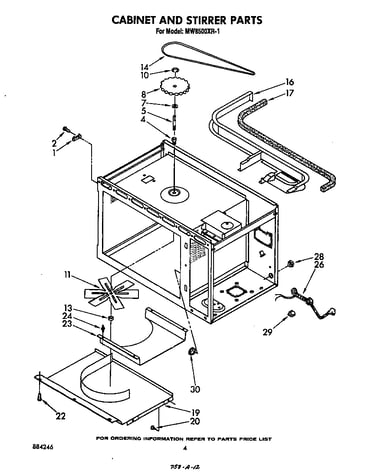 Cabinet and stirrer