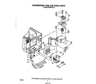 Whirlpool MW8570XR0 magnetron and airflow diagram
