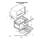 Whirlpool MW8570XR0 cabinet and hinge diagram