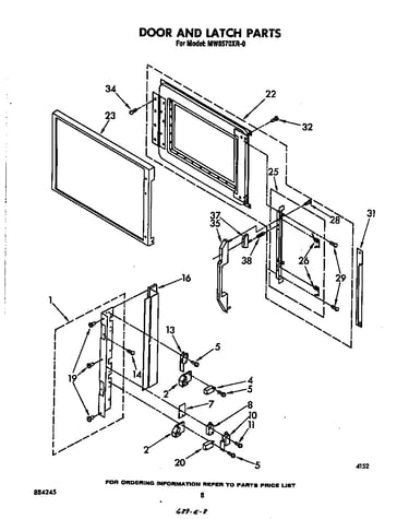 Door and latch