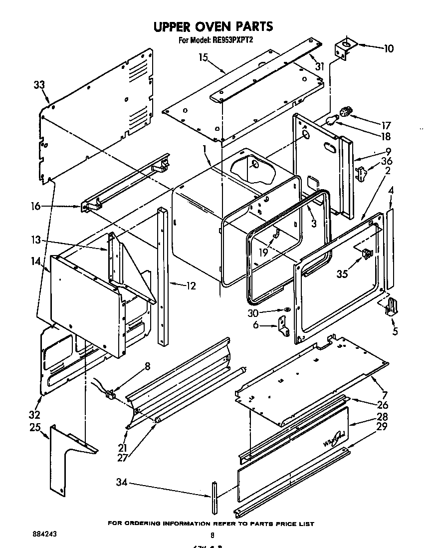 Upper oven