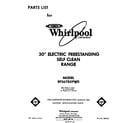 Whirlpool RF367BXPW0 front cover diagram