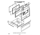 Whirlpool RM973BXPT1 door and drawer diagram