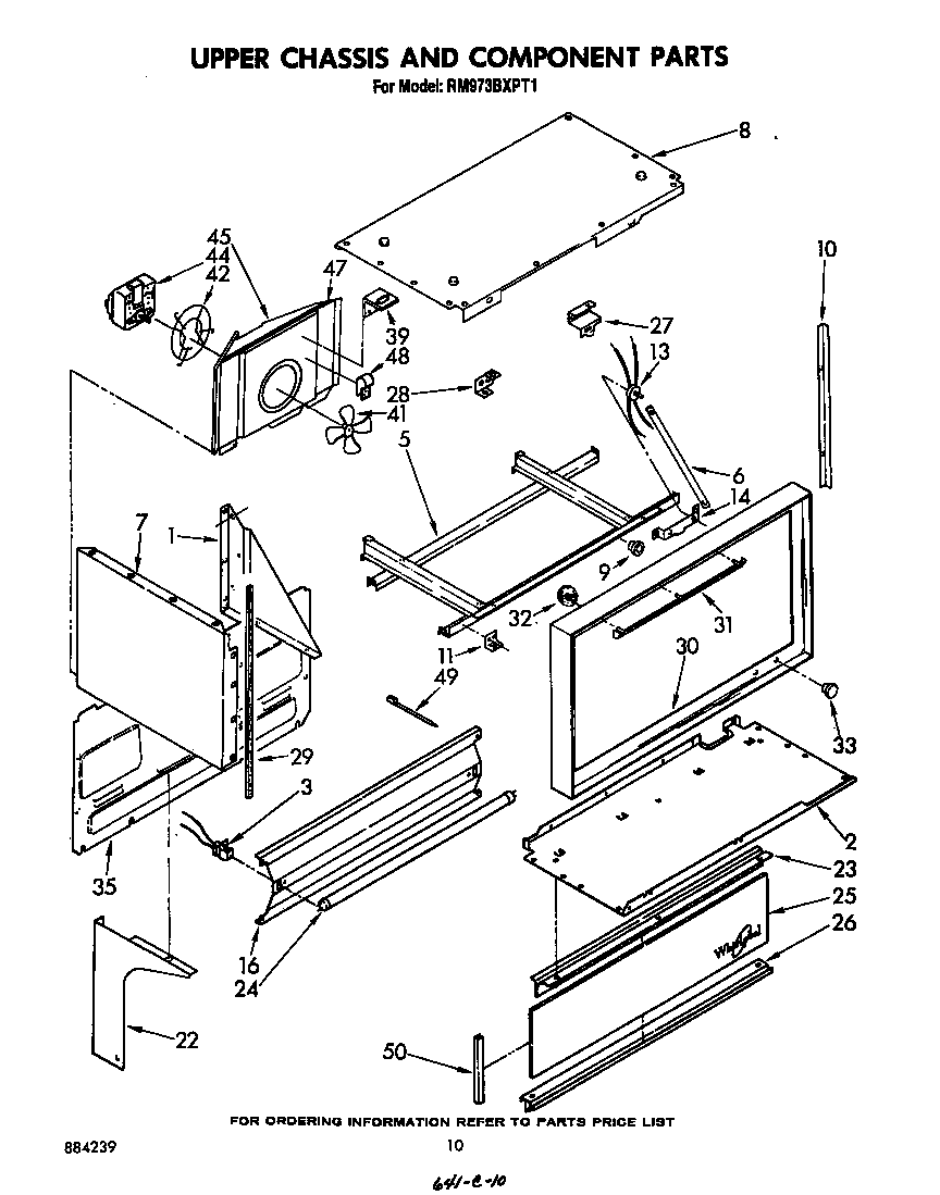 Upper chassis and component