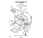 Whirlpool RM973BXPT1 cabinet and stirrer diagram