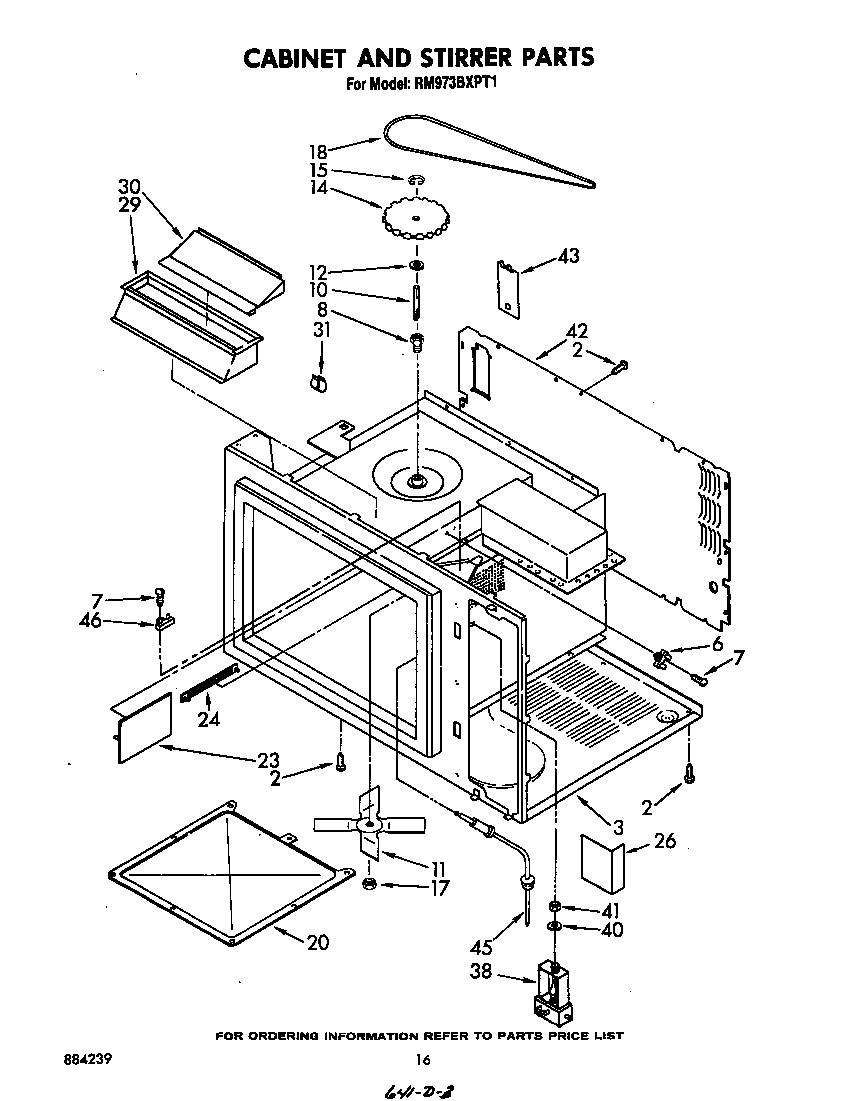 Cabinet and stirrer