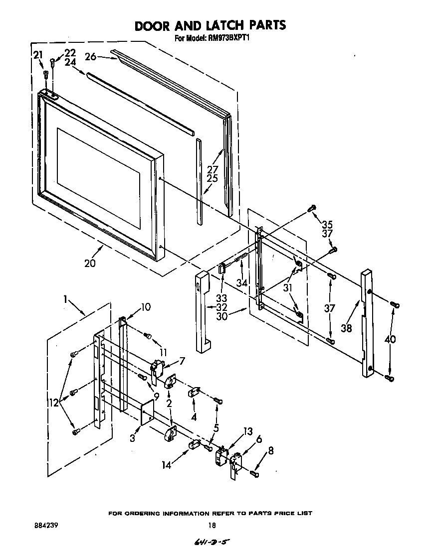 Door and latch