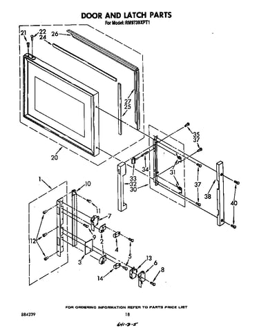 Door and latch