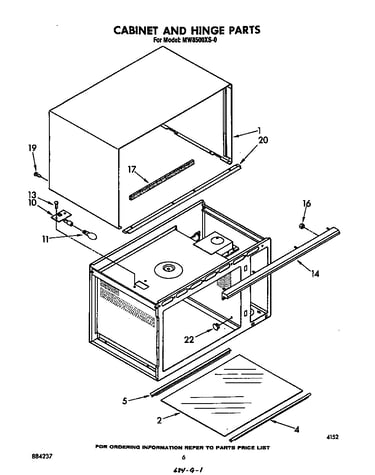 Cabinet and hinge