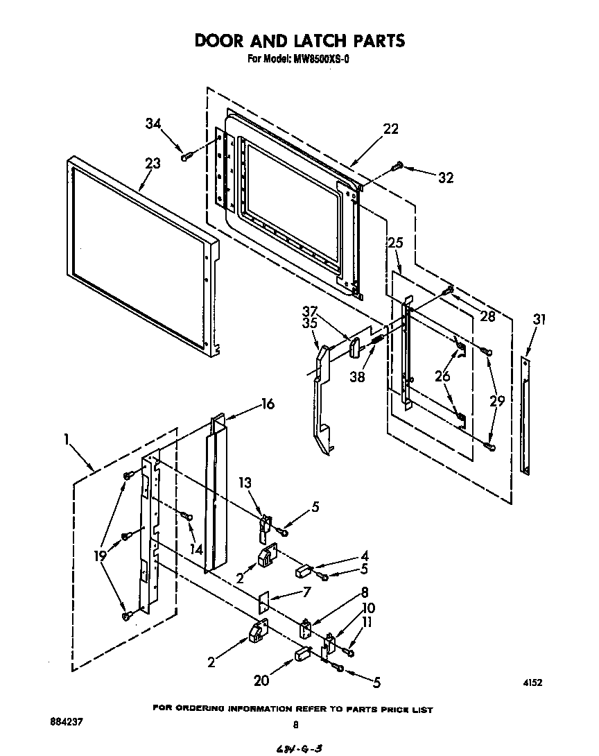 Door and latch