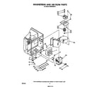 Whirlpool MW8550XS0 magnetron and airflow diagram