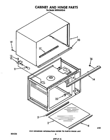 Cabinet and hinge
