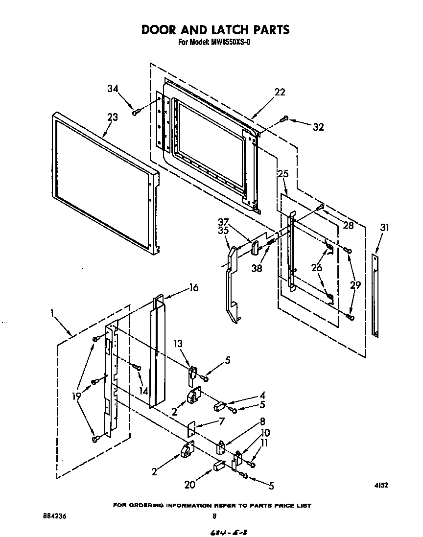 Door and latch