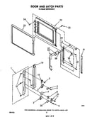 Door and latch