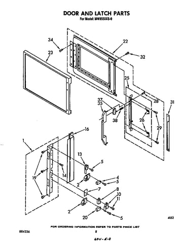 Door and latch
