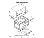 Whirlpool MW8600XS0 cabinet and hinge diagram