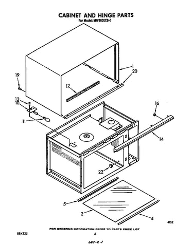 Cabinet and hinge