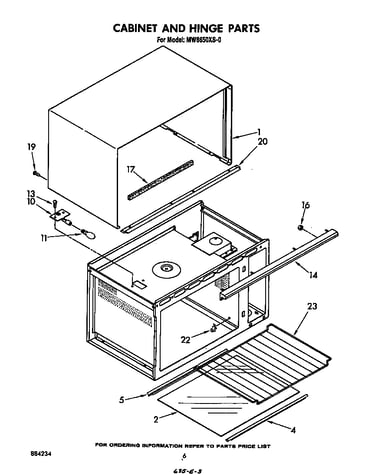 Cabinet and hinge