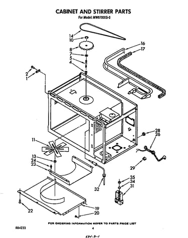 Cabinet and stirrer