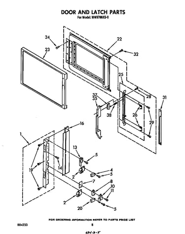 Door and latch