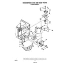 Whirlpool MW8800XS0 magnetron and airflow diagram