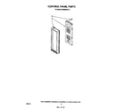 Whirlpool MW8900XS0 control panel diagram