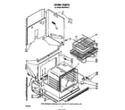Whirlpool RS610PXK2 oven diagram