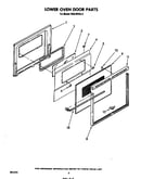 Lower oven door