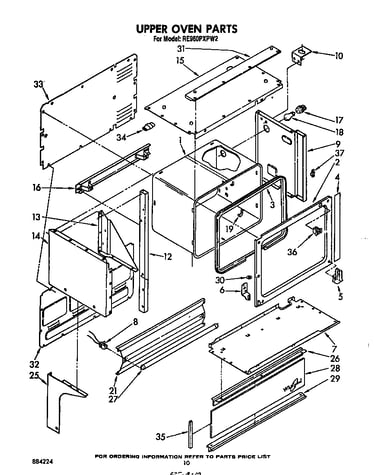 Upper oven