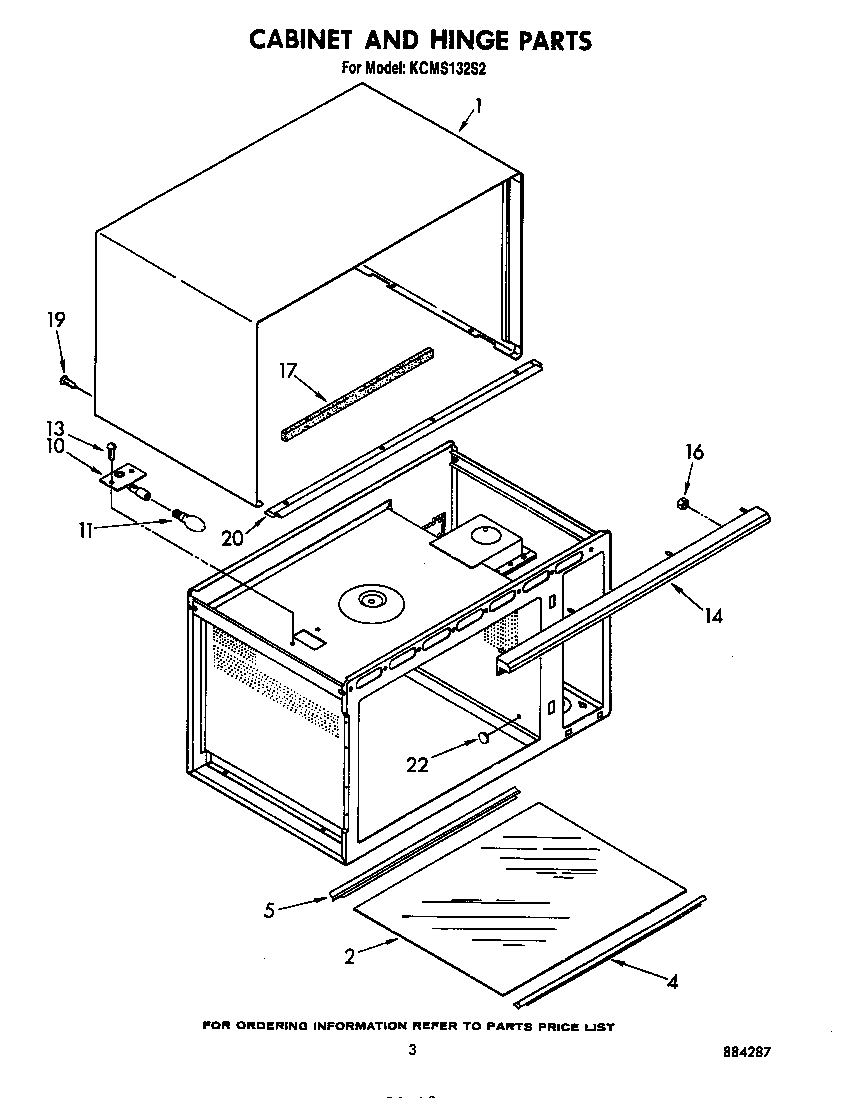 Cabinet and hinge