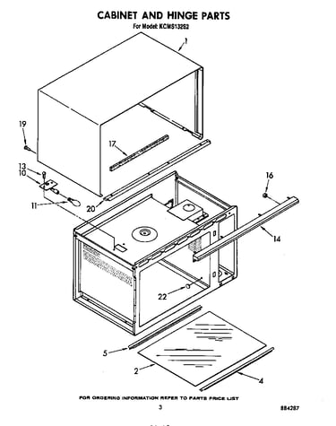 Cabinet and hinge