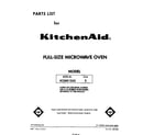 KitchenAid KCMS135S2 front cover diagram