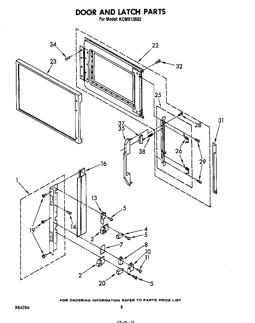 Door and latch