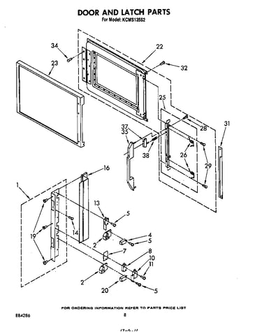 Door and latch