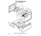 Whirlpool RF327PXPW0 door and drawer diagram