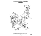 Whirlpool MW8550XS2 magnetron and airflow diagram