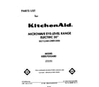 KitchenAid KEES705SWB0 front cover diagram