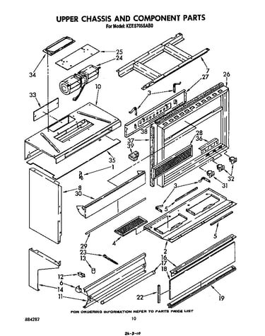 Upper chassis and component