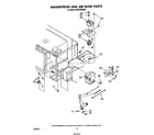 KitchenAid KEES705SWB0 magnetron and air flow diagram