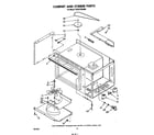 KitchenAid KEES705SWB0 cabinet and stirrer diagram