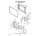 KitchenAid KEES705SWB0 door and latch diagram