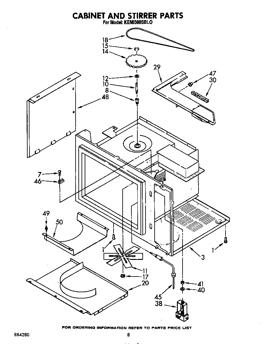 Cabinet and stirrer