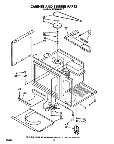 Cabinet and stirrer