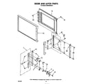 KitchenAid KEMI300SBL0 door and latch diagram