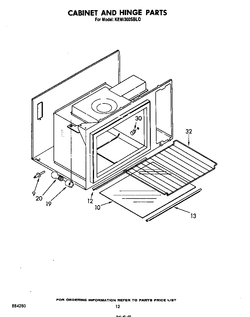 Cabinet and hinge