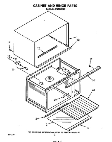 Cabinet and hinge