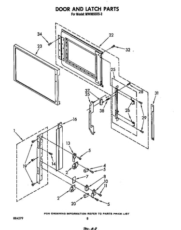 Door and latch