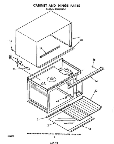 Cabinet and hinge